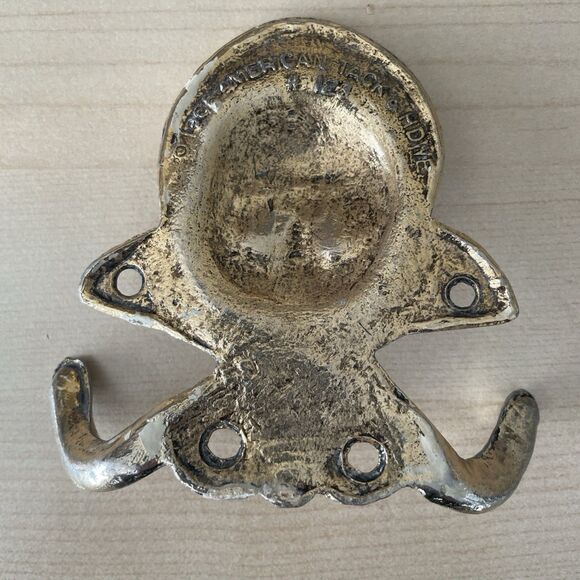 Vintage 1968 American Tack & Hardware Angel Door Wall Coat‎ Clothing Hook #123 - Picture 4 of 7